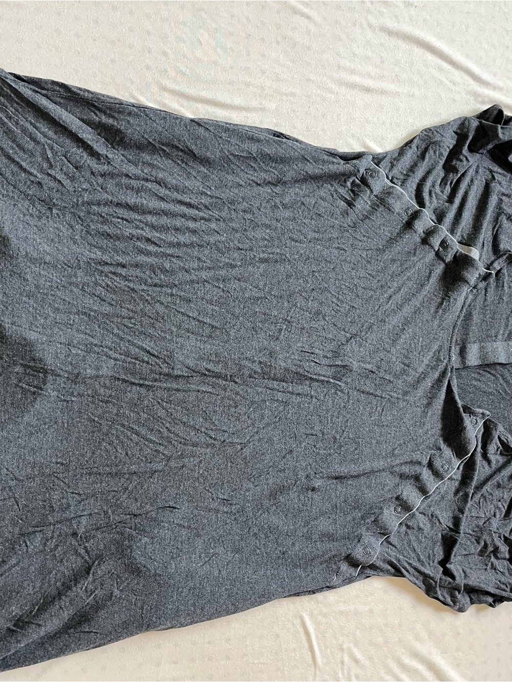 Womenβs Dark Gray labor gown - Classic Comfort